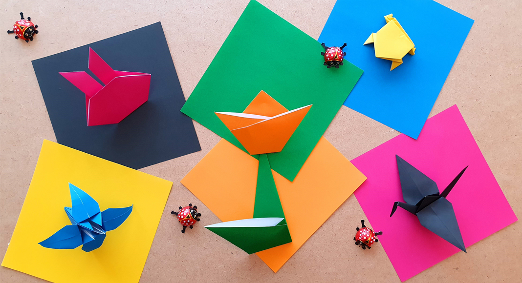 Origami falten: beliebte Frühlingsmotive zum Nachbasteln