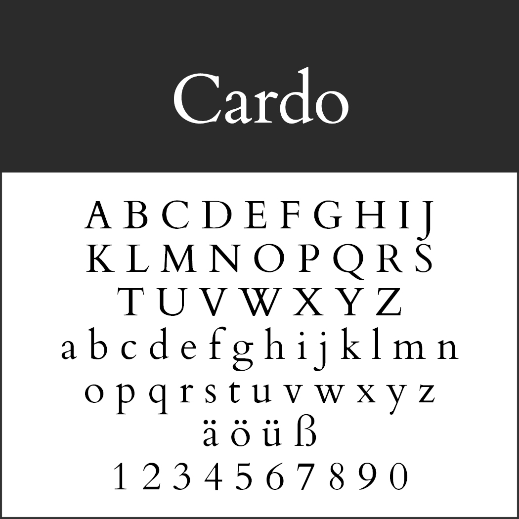 Antike Schrift: Cardo