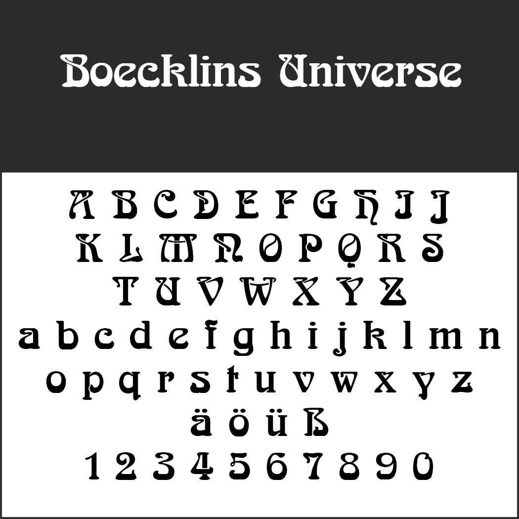 Retro-Fonts: Boecklins Universe
