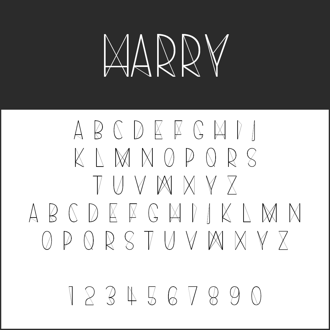 Künstlerische Schrift: Harry