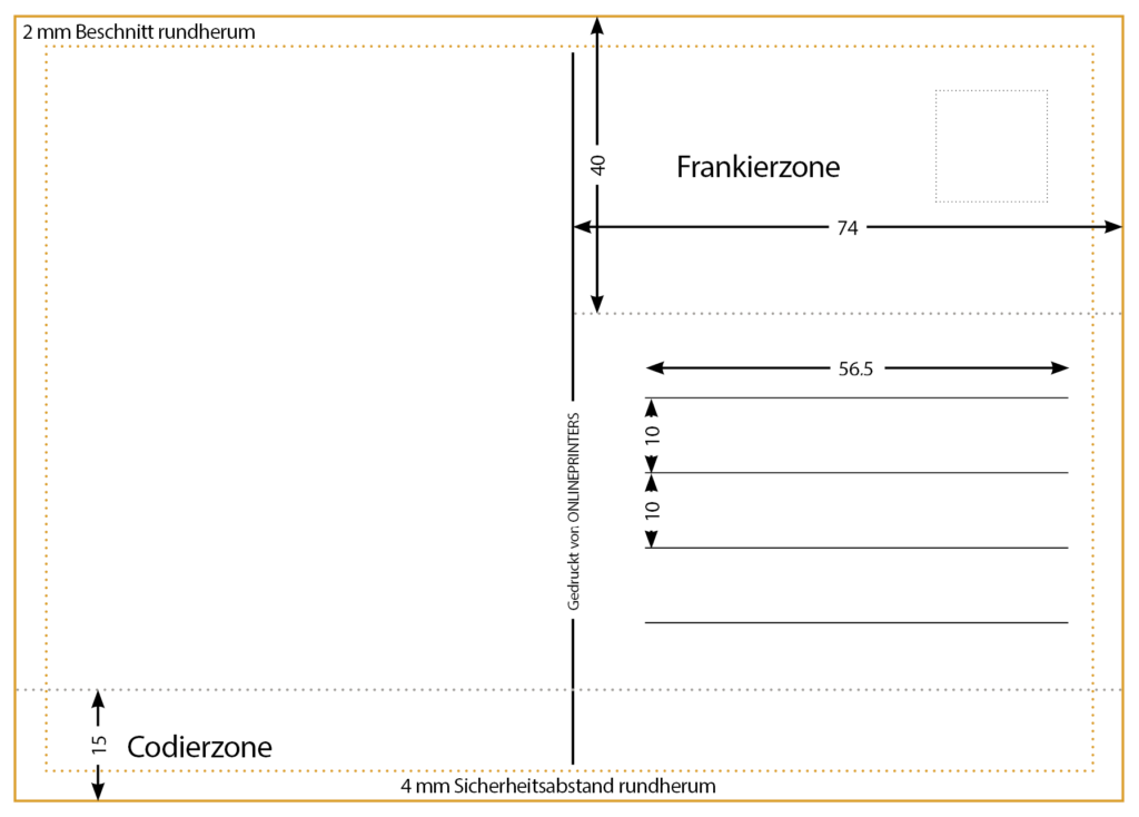 Postkarten Formate Genaue Grossen Perfekte Ruckseiten Vorlagen