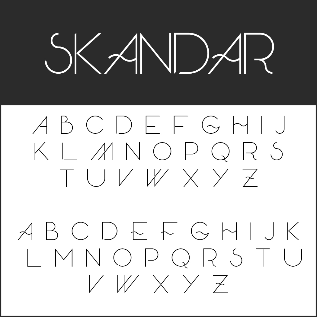 Edle Schriftart: Skandar