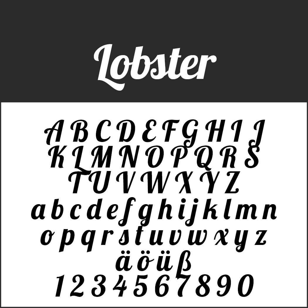 Font Template Lobster