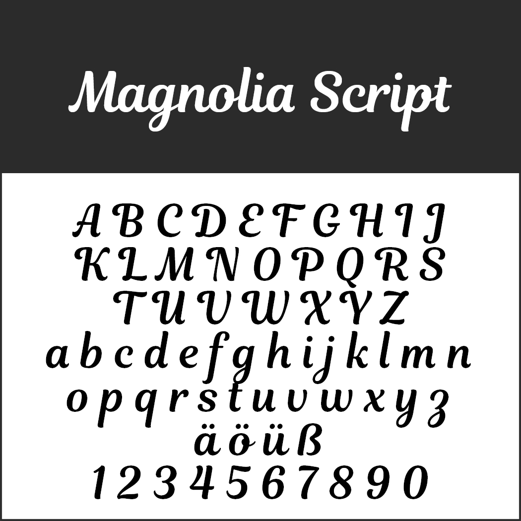 Romantische Schriftart - Magnolia Script