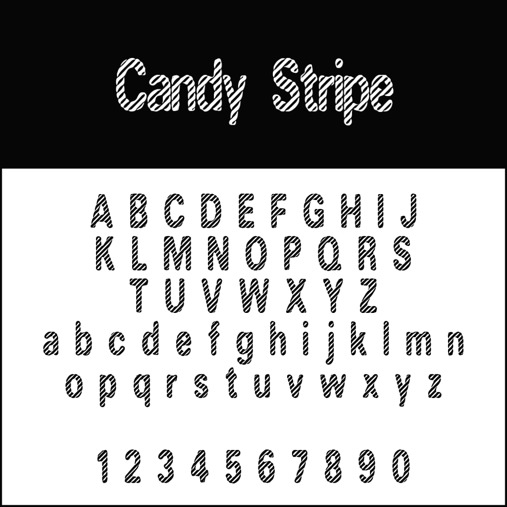 Christmas Fonts: Candy Stripe