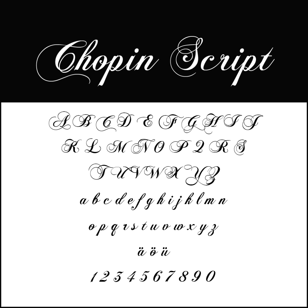 Christmas Fonts _ Font Chopin Script