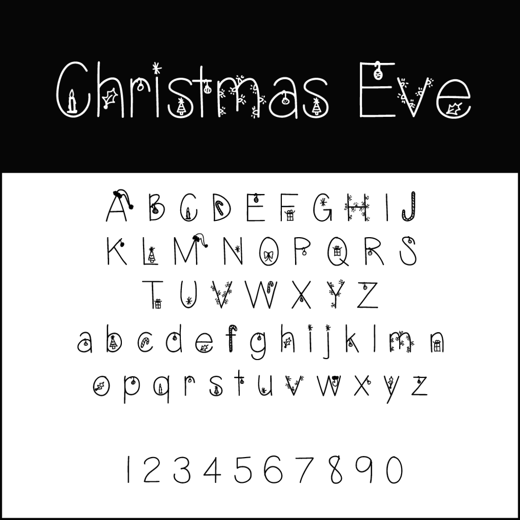 Christmas Fonts: Christmas Eve