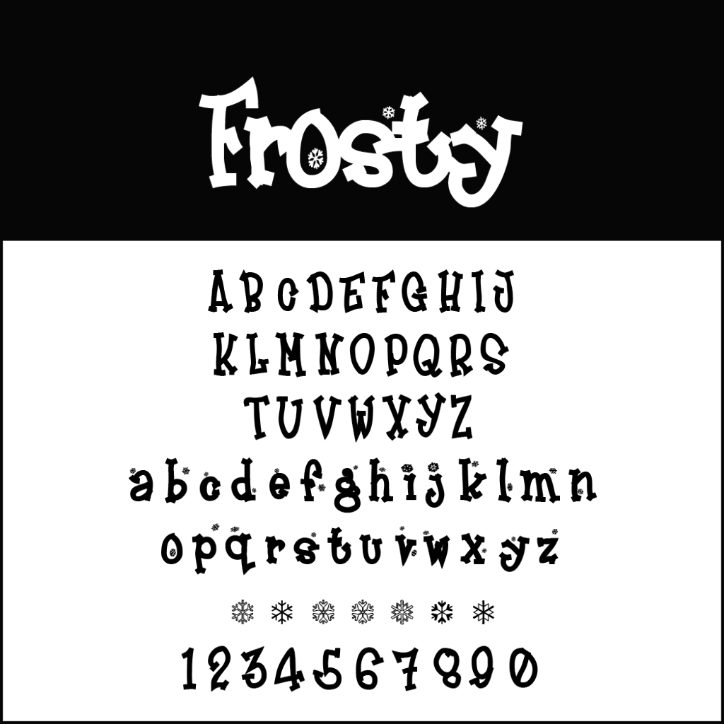 Christmas Fonts: Frosty