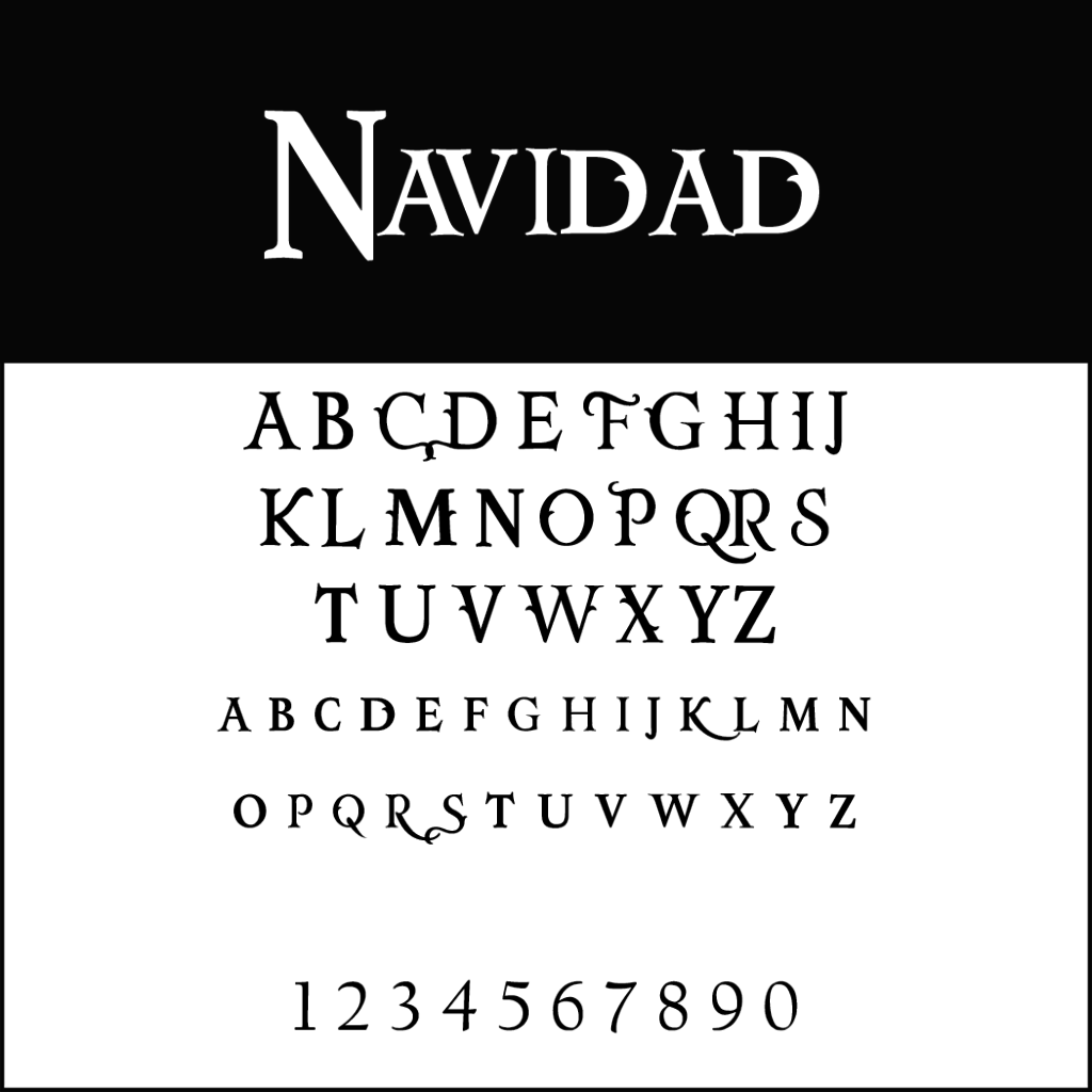 Christmas Fonts: Navidad