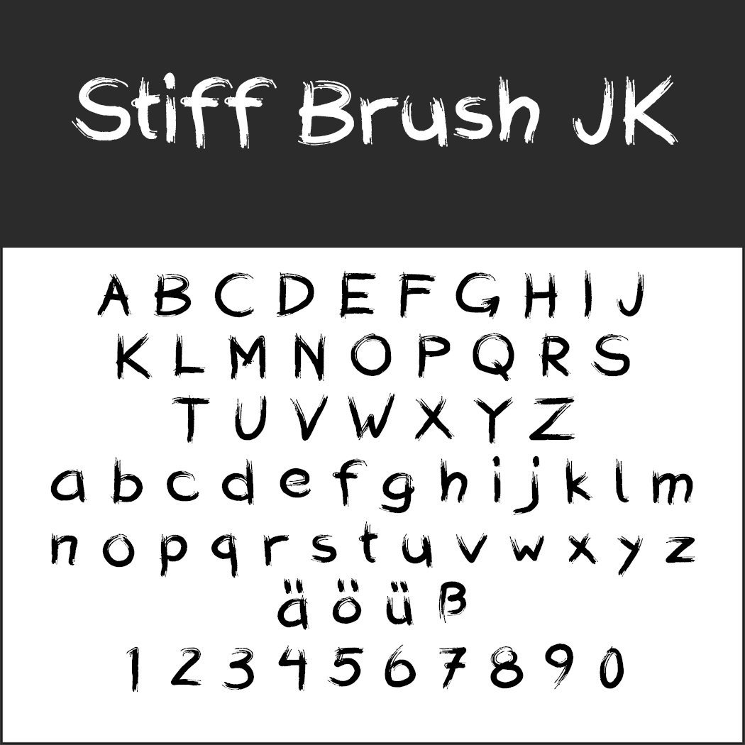 Comic-Schriftarten: Stiff Brush JK