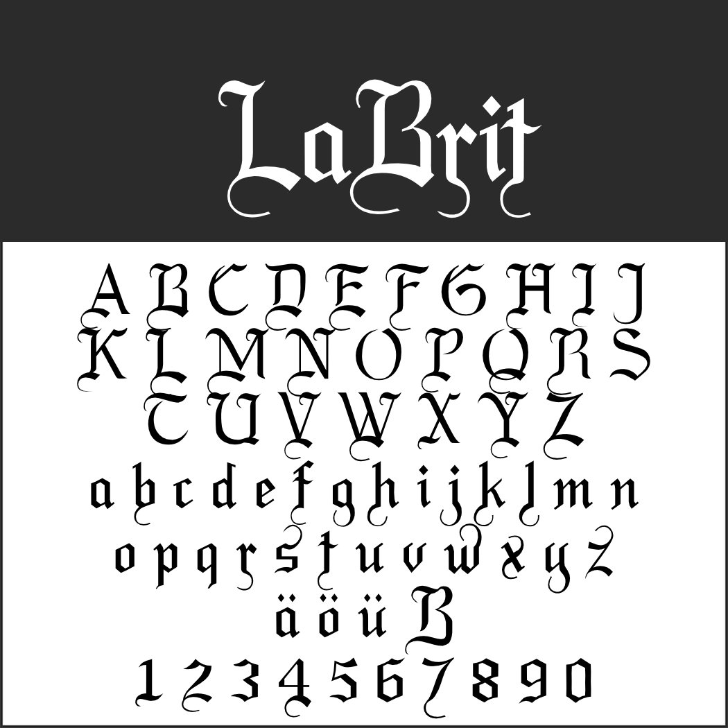 Old English Schrift: LaBrit
