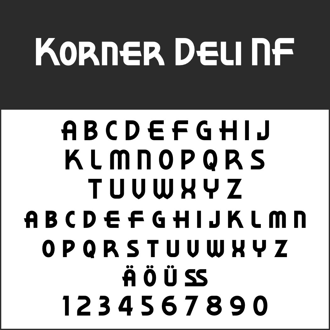 1920er Font: Korner Deli NF