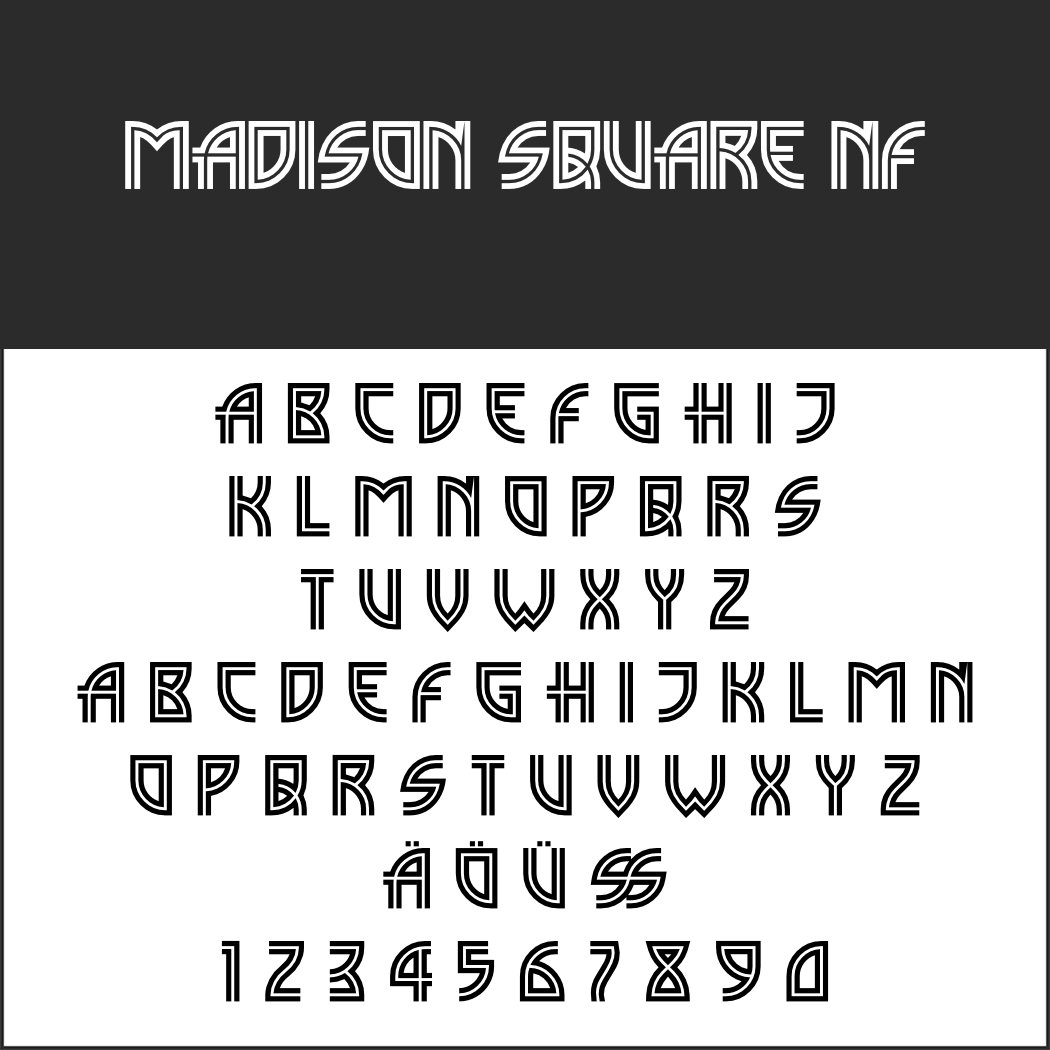 1920er Font: Madison Square NF