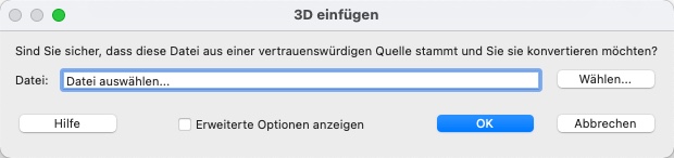 3D PDF erstellen 3D-Inhalt einfügen