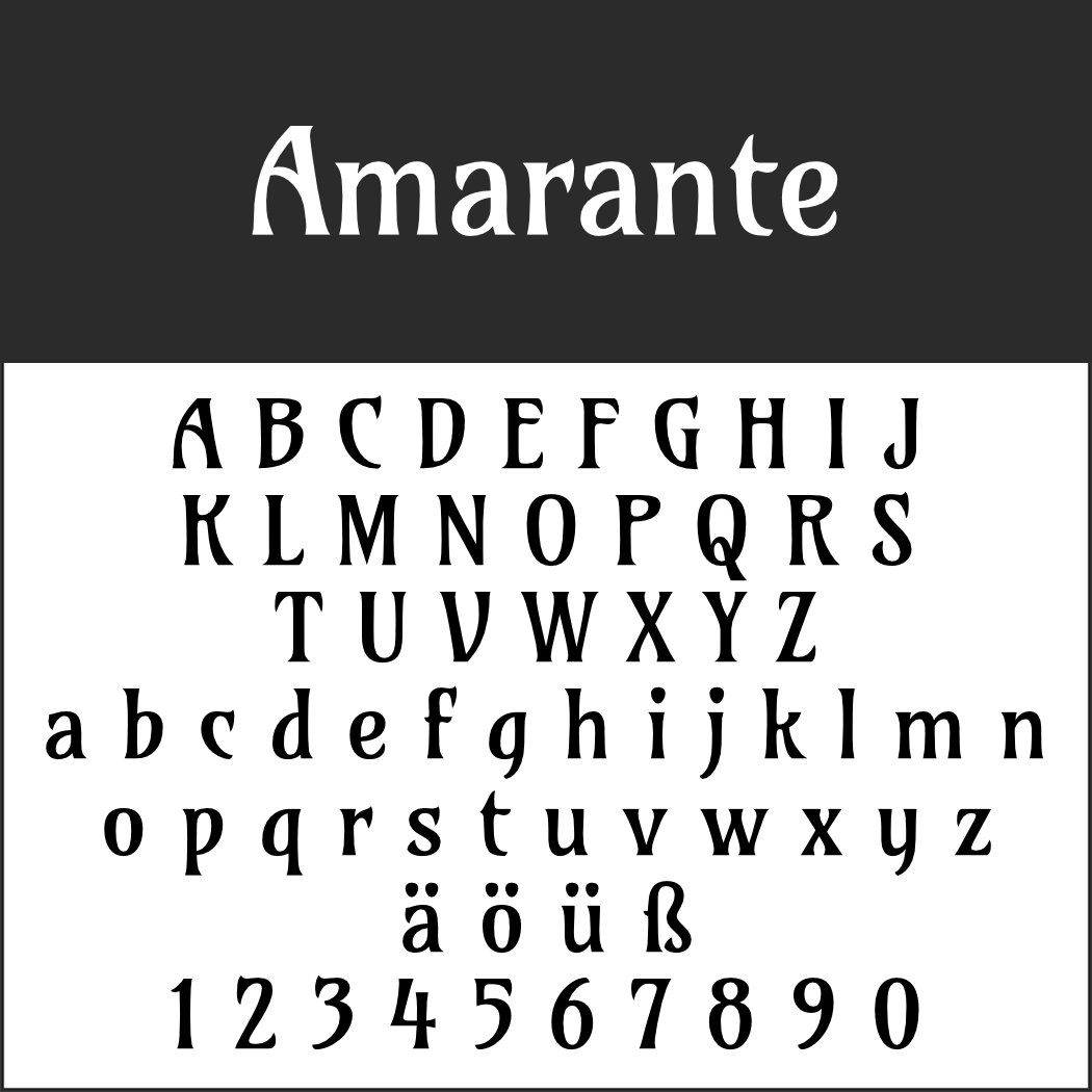 Art nouveau Font: Amarante