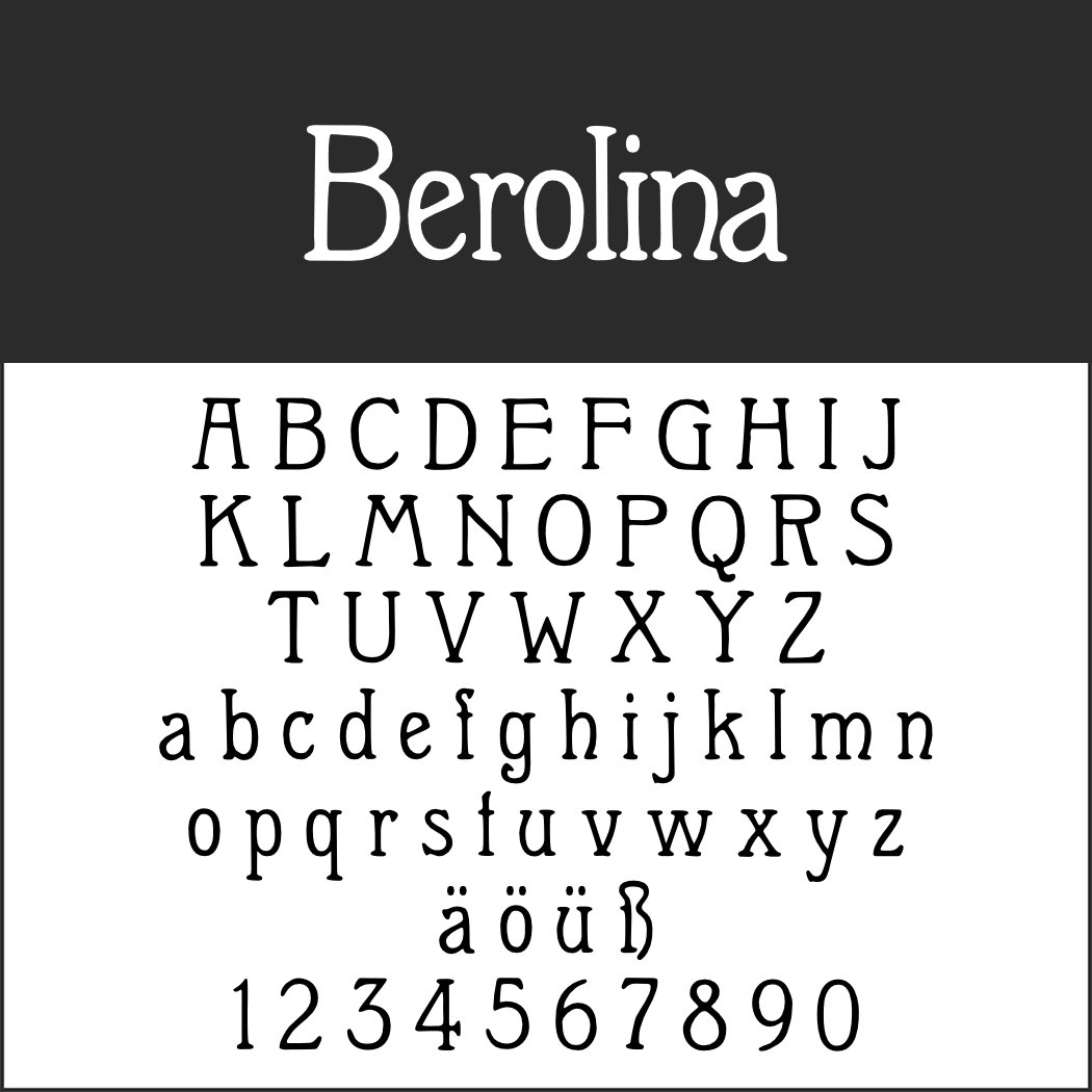 Jugendstil-Font: Berolina