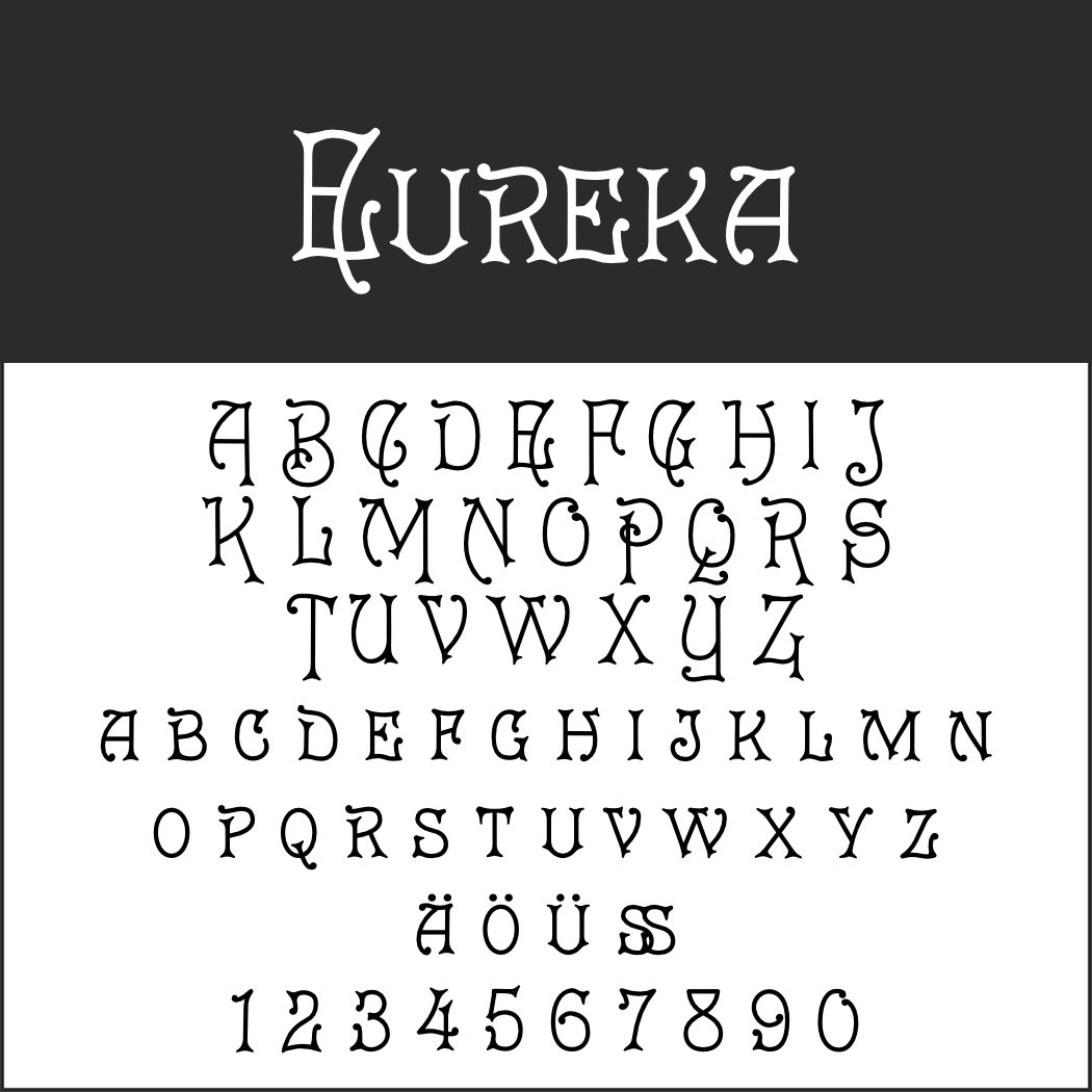 Art nouveau Font: Eureka