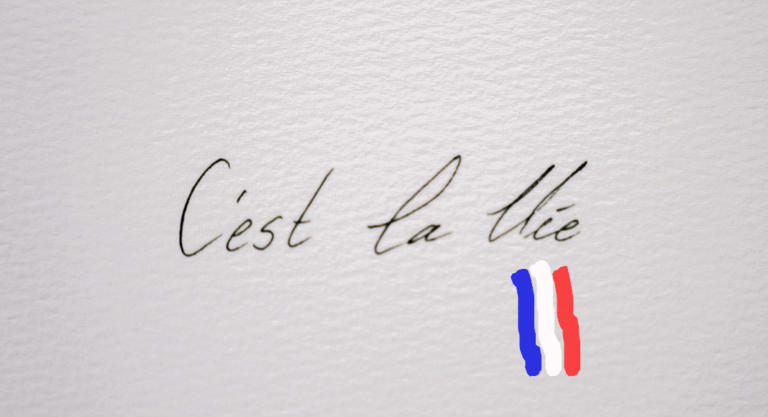 Französische Schrift für einen charmanten Auftritt