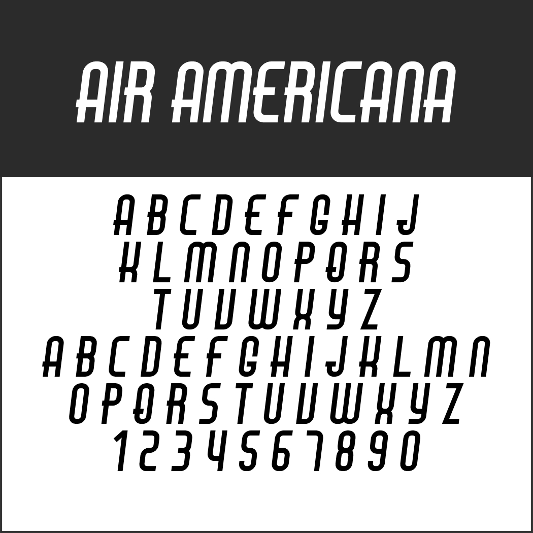 Amerikanische Schrift: Air Americana