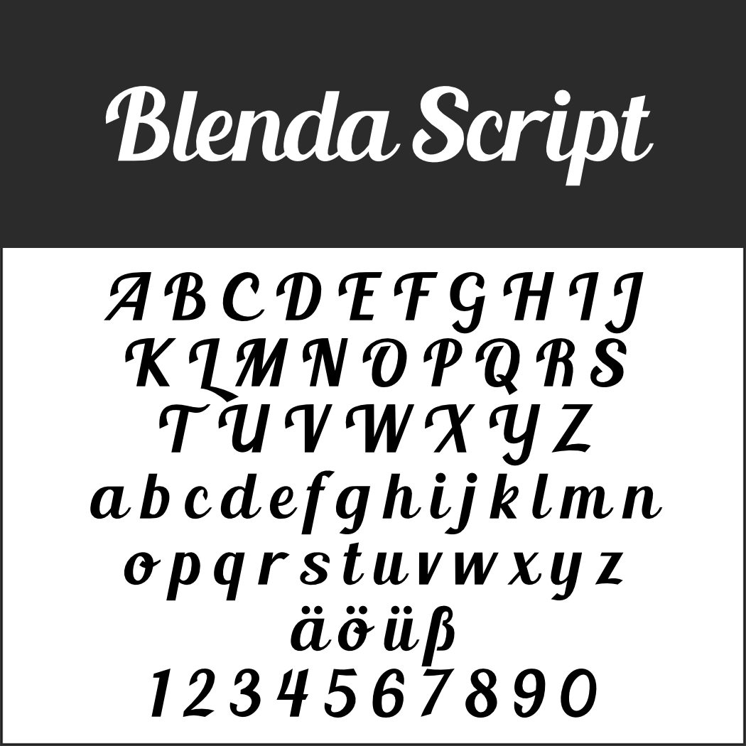 Schöne Schreibschrift: Blenda Script