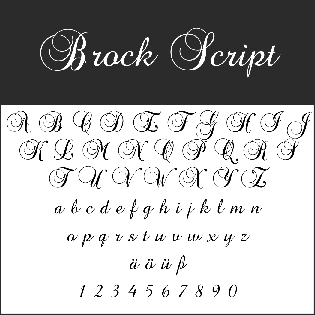 Font: Brock Script