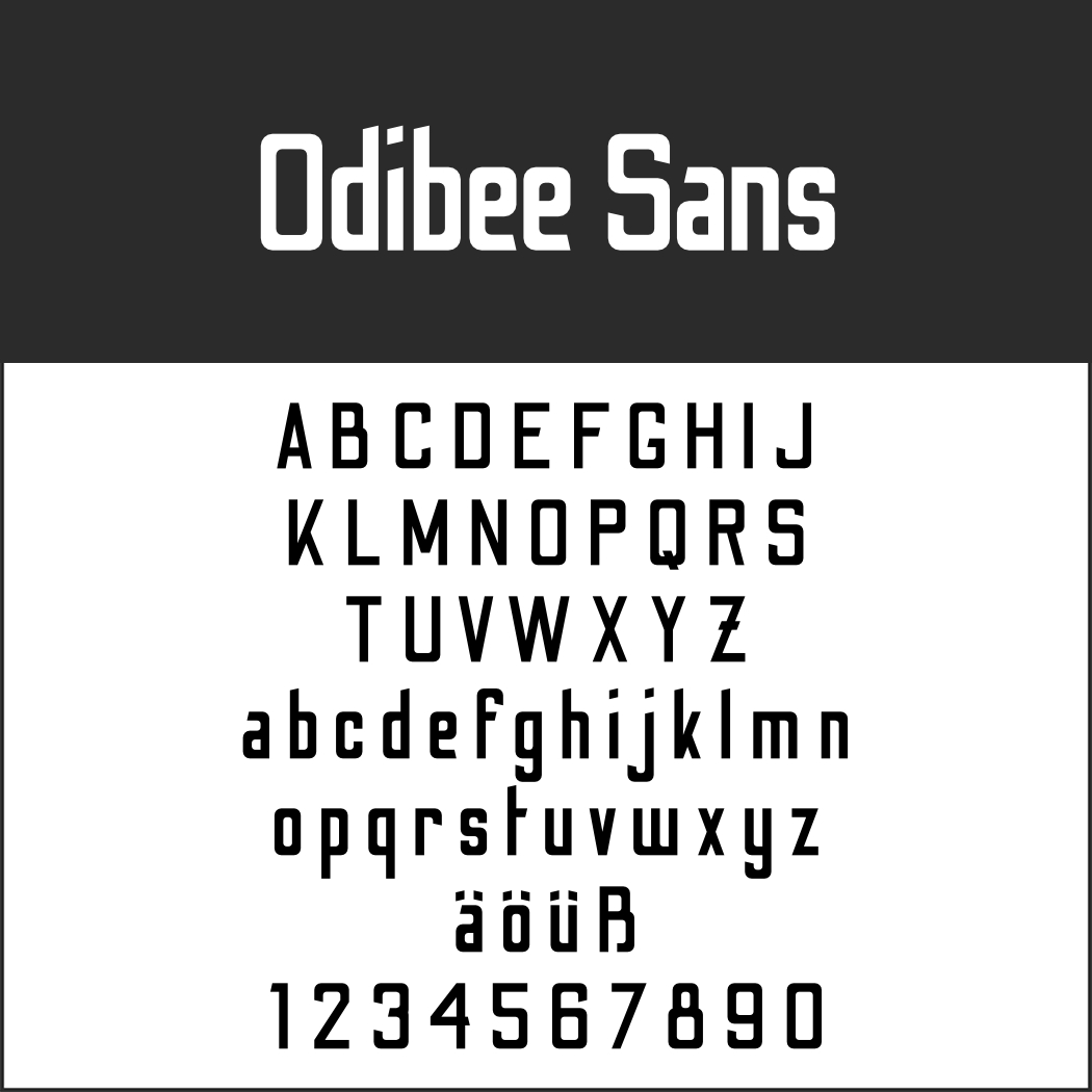 Plakatschrift: Odibee Sans