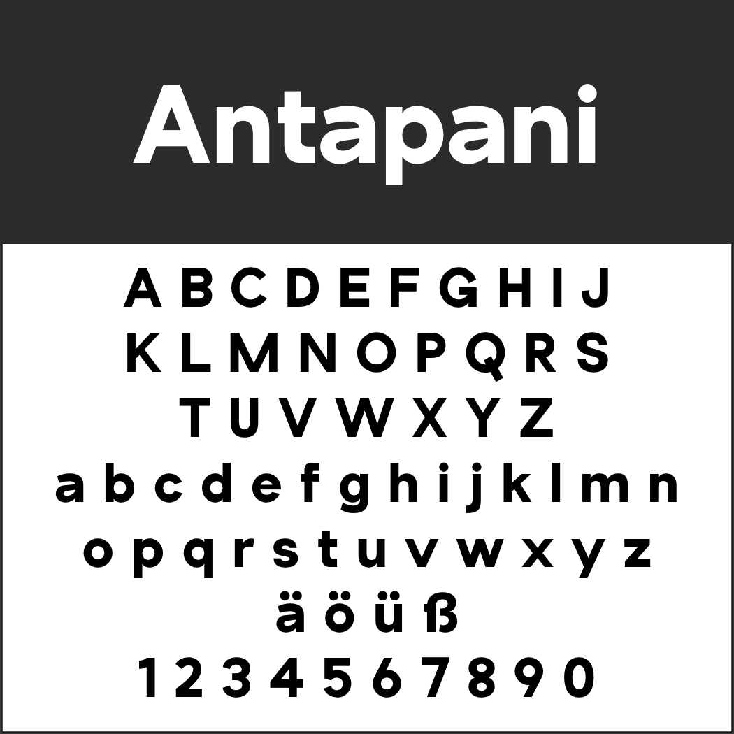 Display Font: Antapani