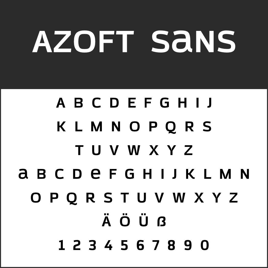 Groteskschrift: Azoft Sans