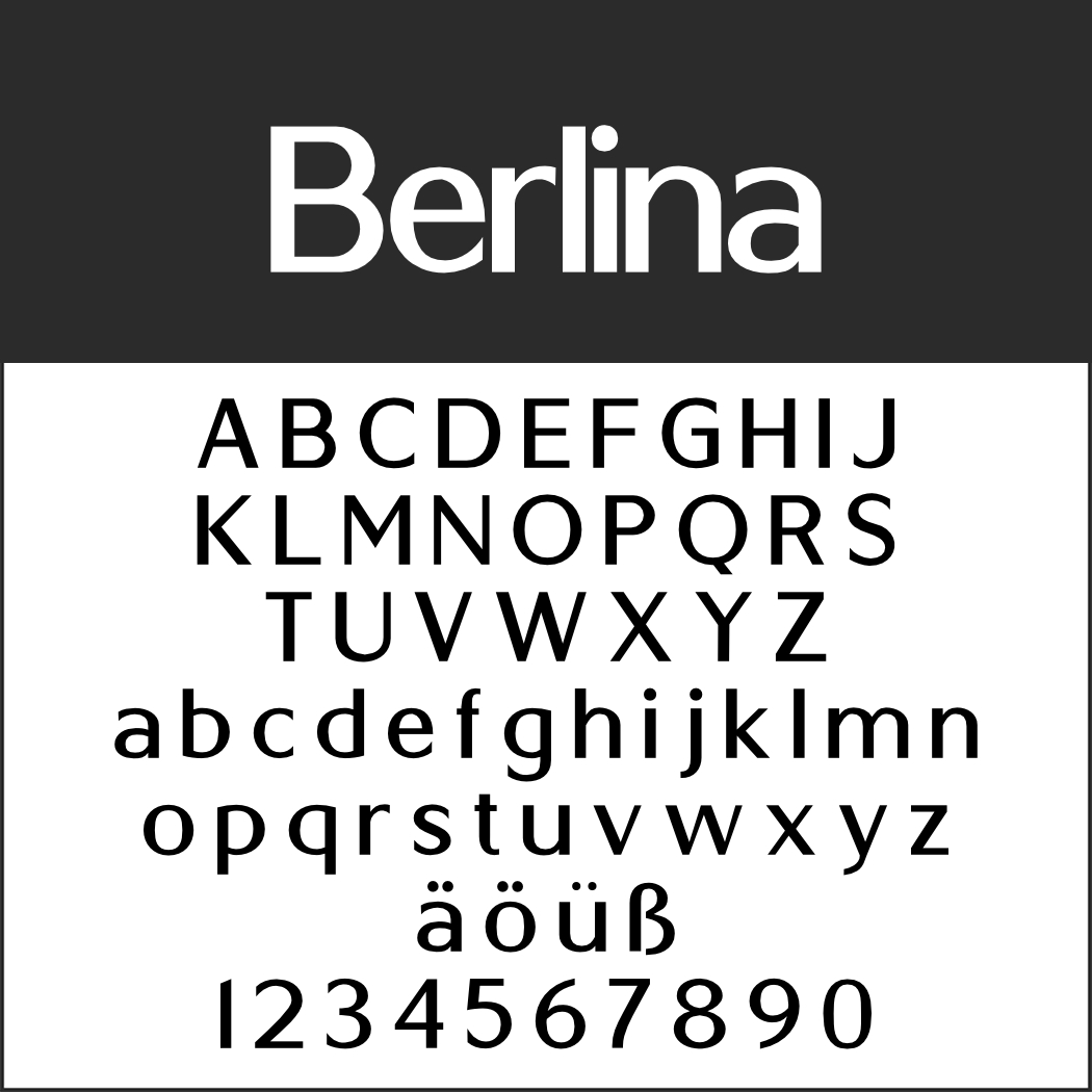 Berliner Schriftart