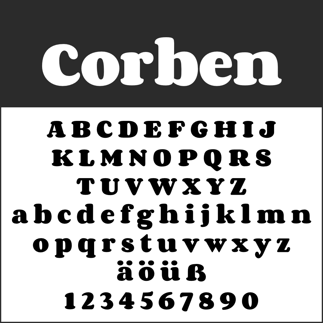 Display Font: Corben