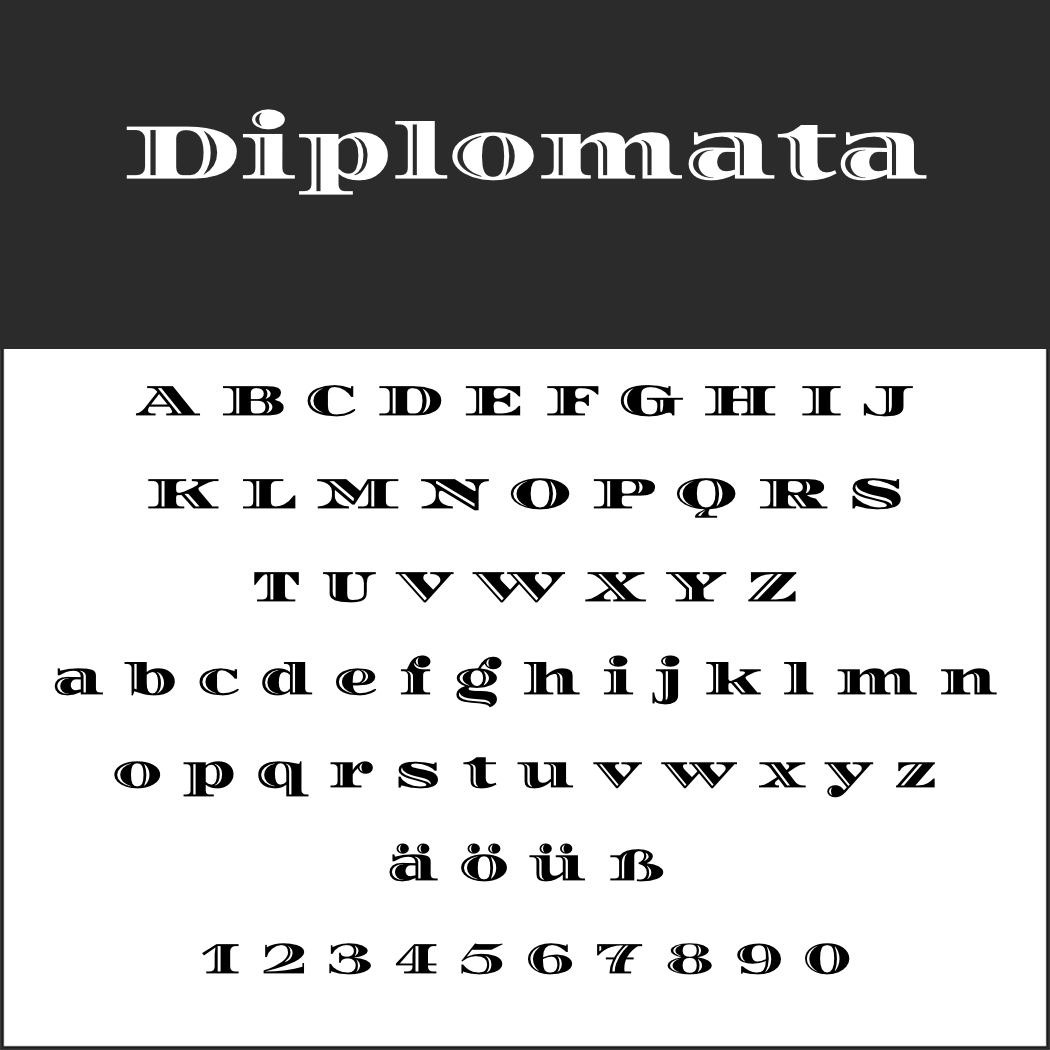 Display Font: Diplomata