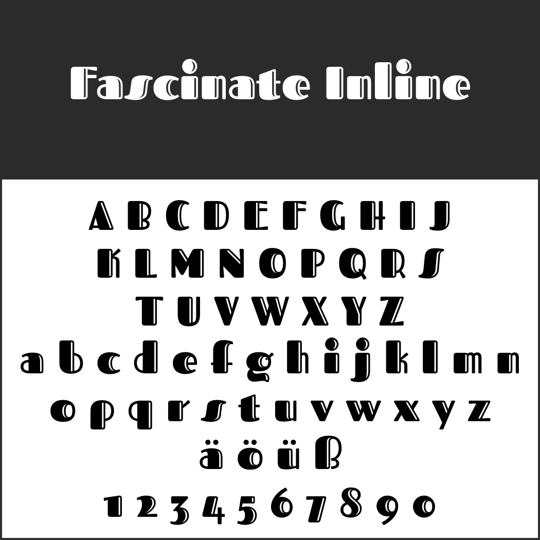 Display Font: Fascinate Inline