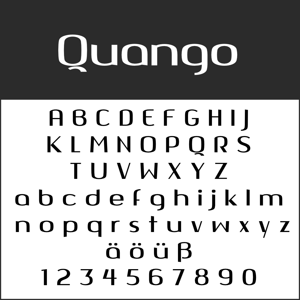 Display Font: Quango