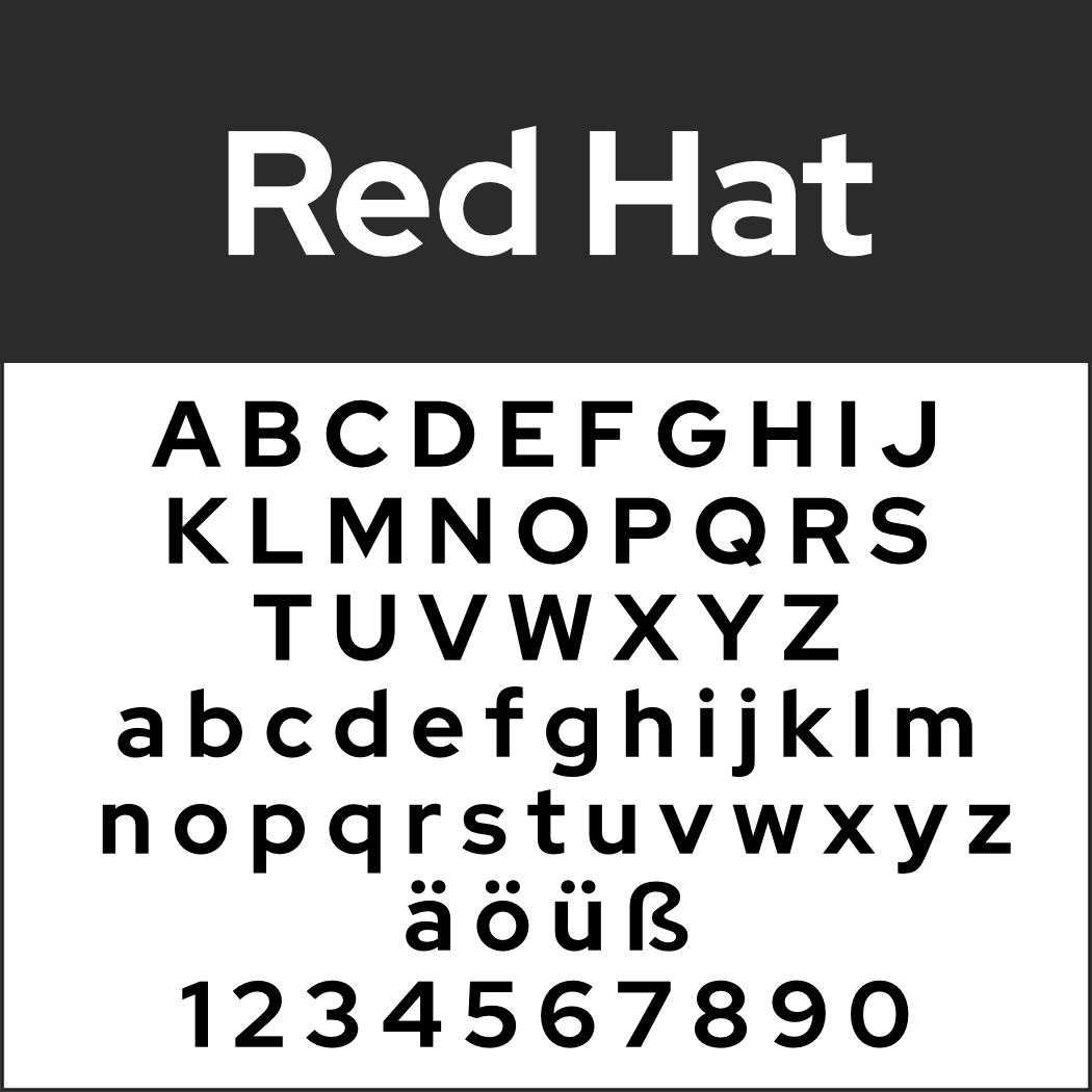 Display Font: Red Hat