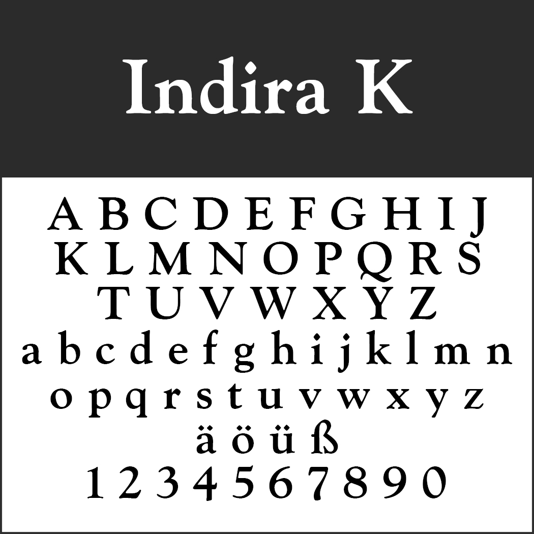 Renaissance-Schrift: Indira K