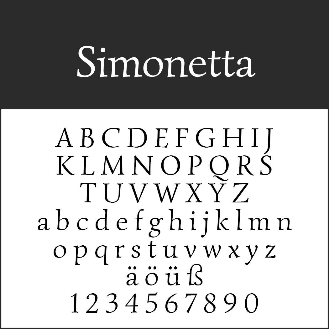 Renaissance-Schrift: Simonetta