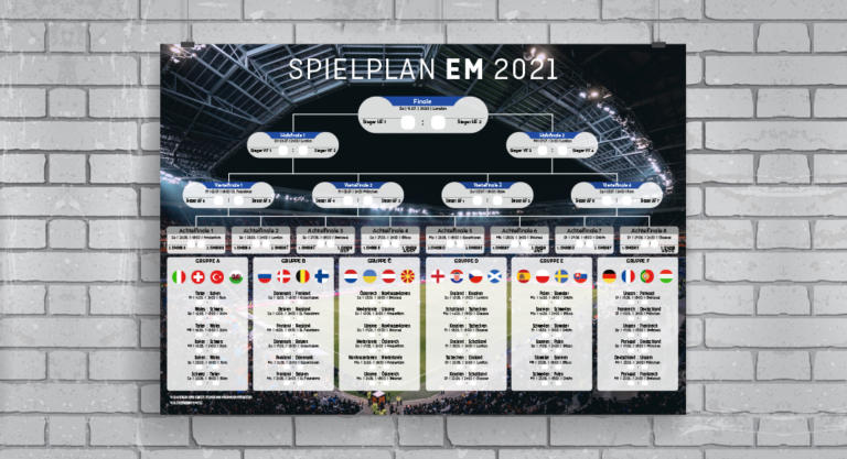 EM 2021: Spielplan-Vorlagen für Ihr Marketing