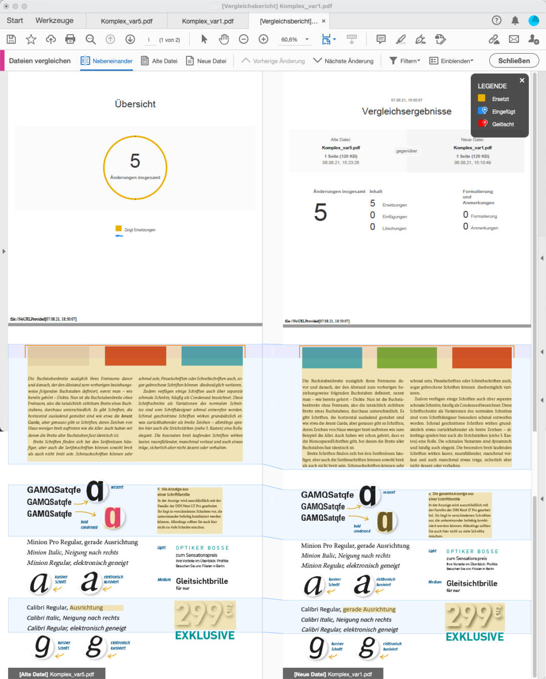 Unterschied Pdf.pdf PDF vergleichen: zwei Dokumente nach Unterschieden durchsuchen