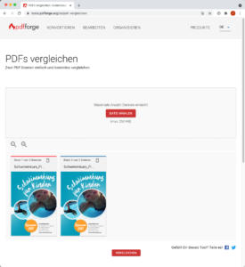 PDF vergleichen mit pdfforge