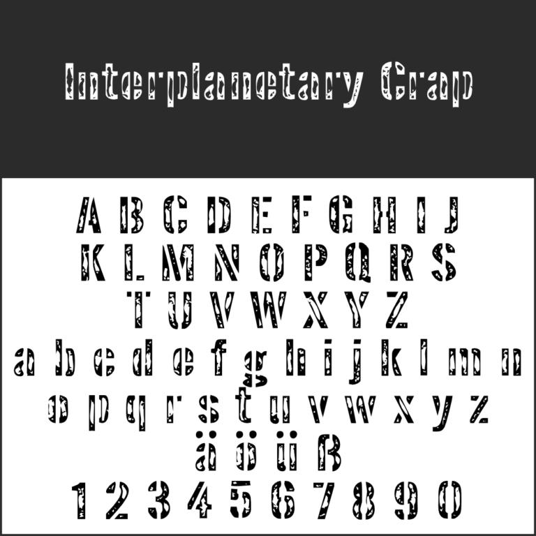 Militär Schriftart perfekt geeignet für „männliche“ Themen