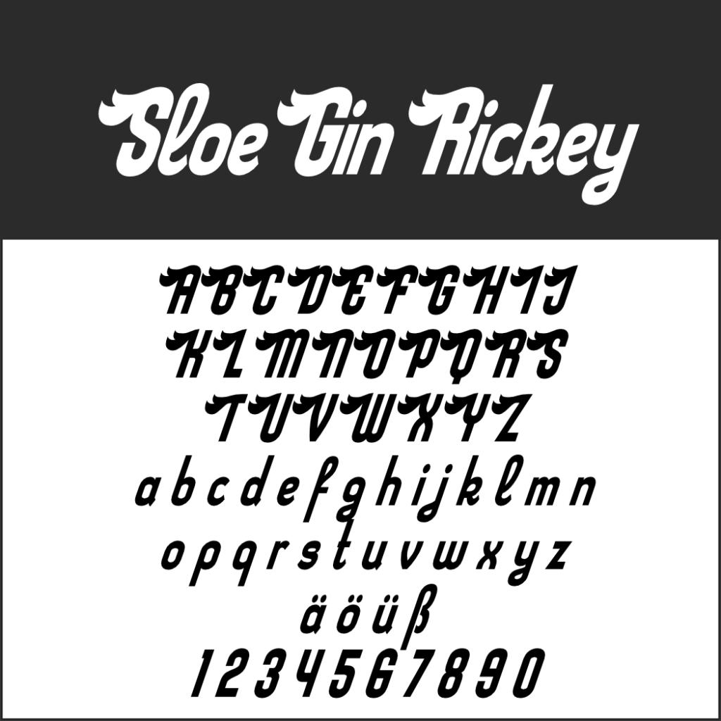 50er Jahre Schrift mit ganz großer NostalgieGarantie