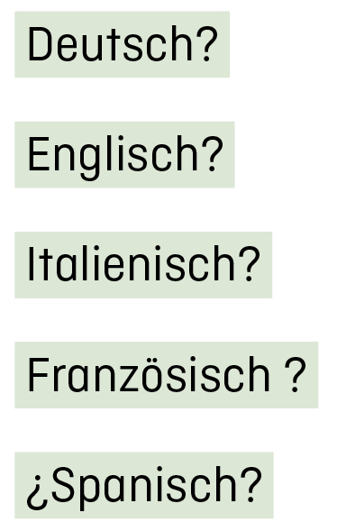 normale Fragezeichen und öffnendes Fragezeichen