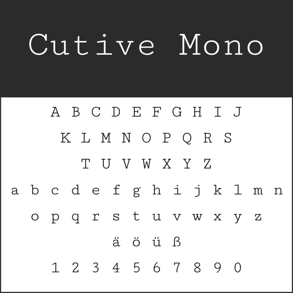 Monospace Fonts zum kostenlosen Download