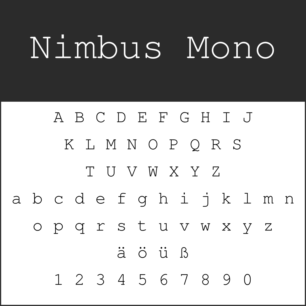 Monospace Font