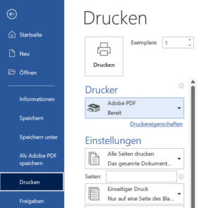 In PDF drucken_Windows