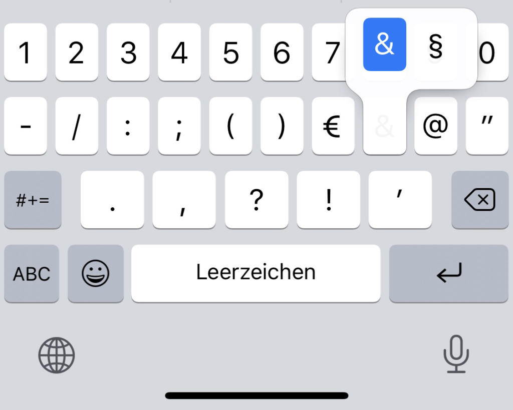 Englische Tastatur Paragraphenzeichen AZZU