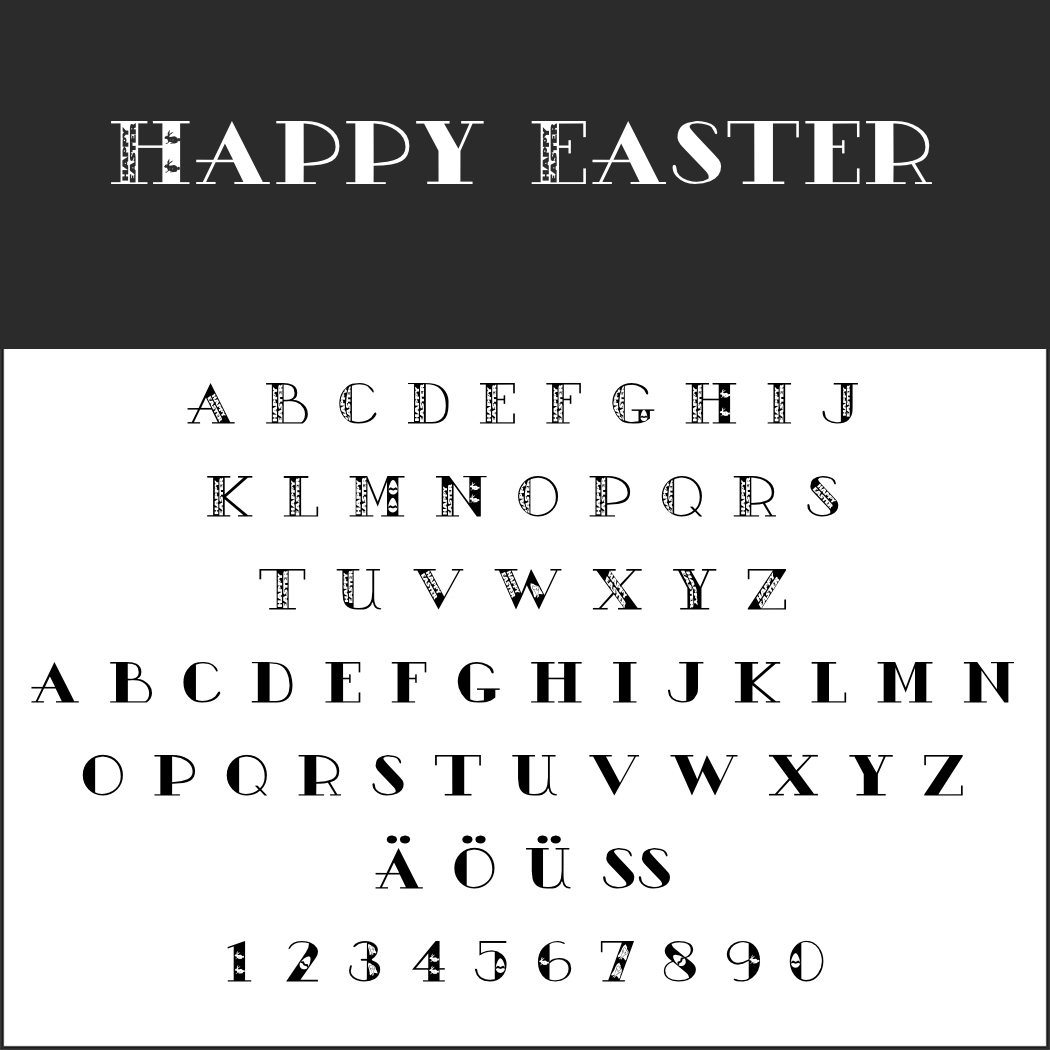 Schriftart: Happy Easter