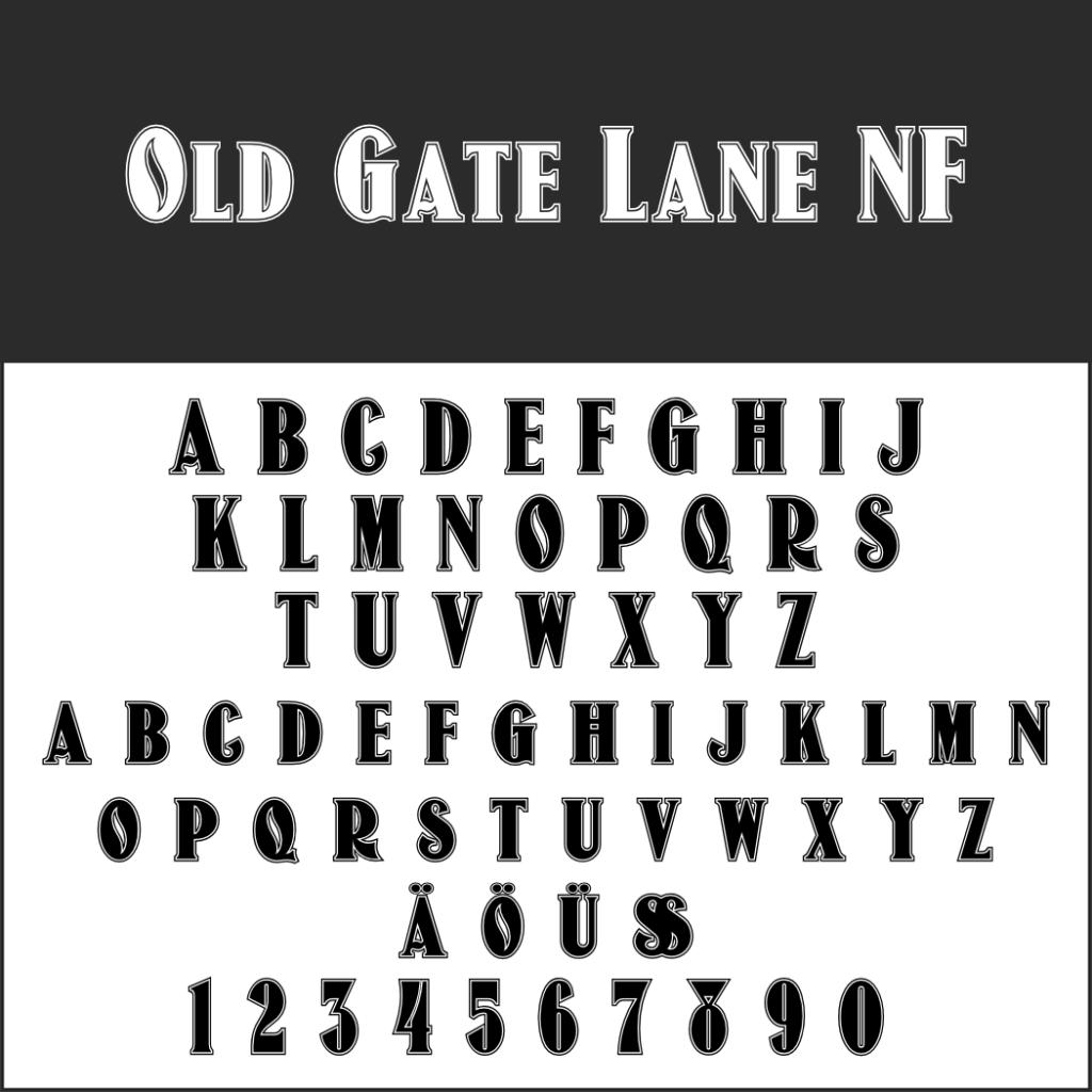 VintageSchrift für den besonderen Effekt