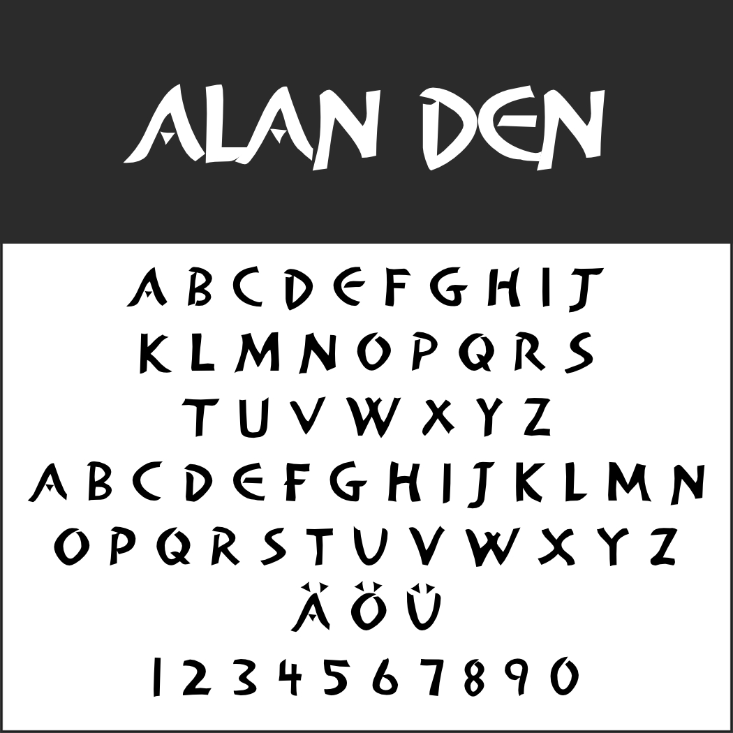 Anime-Schrift: Alan Den