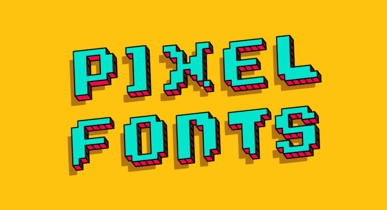 Pixel-Schriftart – futuristisch und nostalgisch